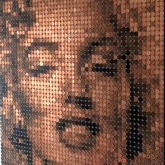Marilyn Monroe in 3500+ penny coins